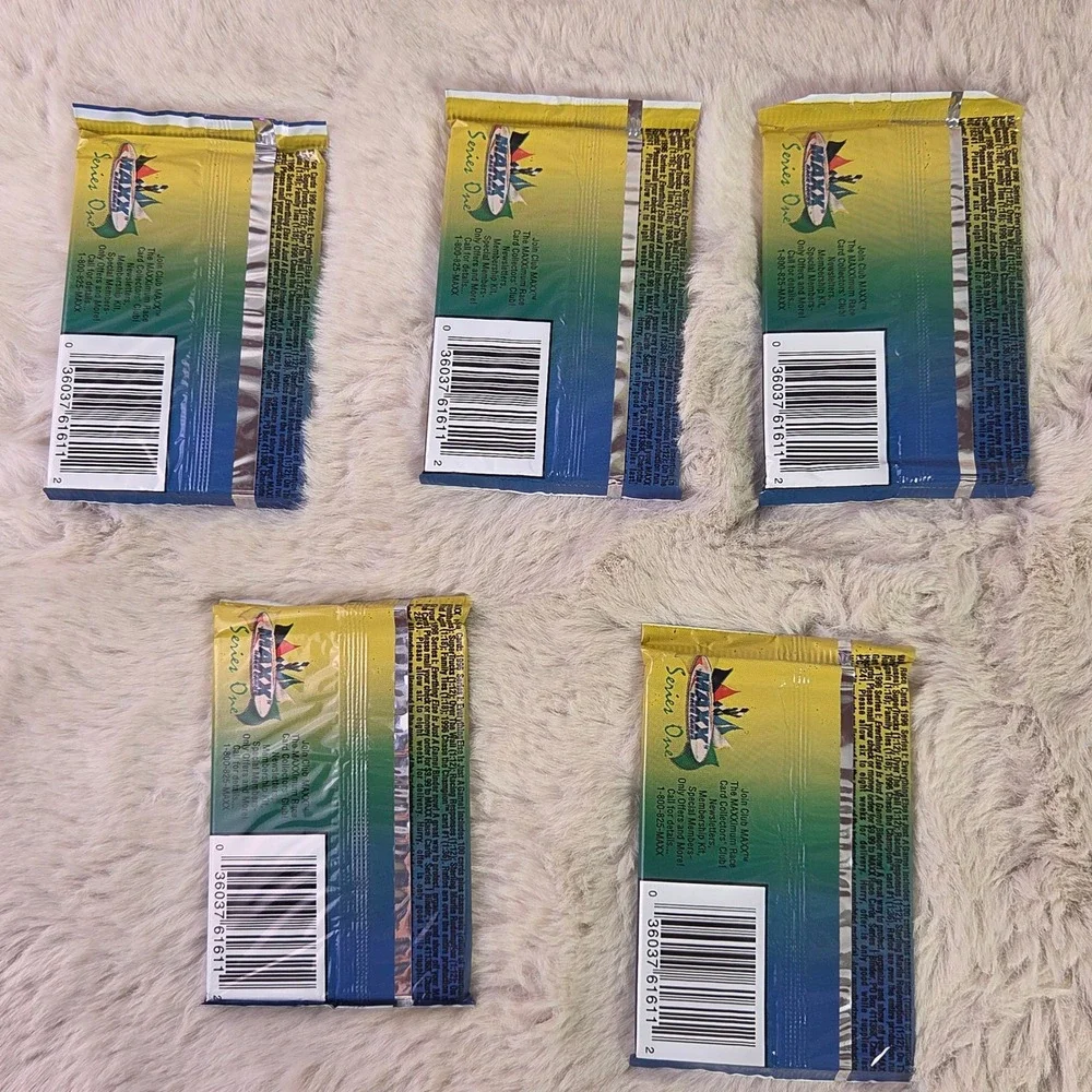Lot of 5 1996 Maxx Series One NASCAR Racing Cards Sealed Packs Sterling Marlin